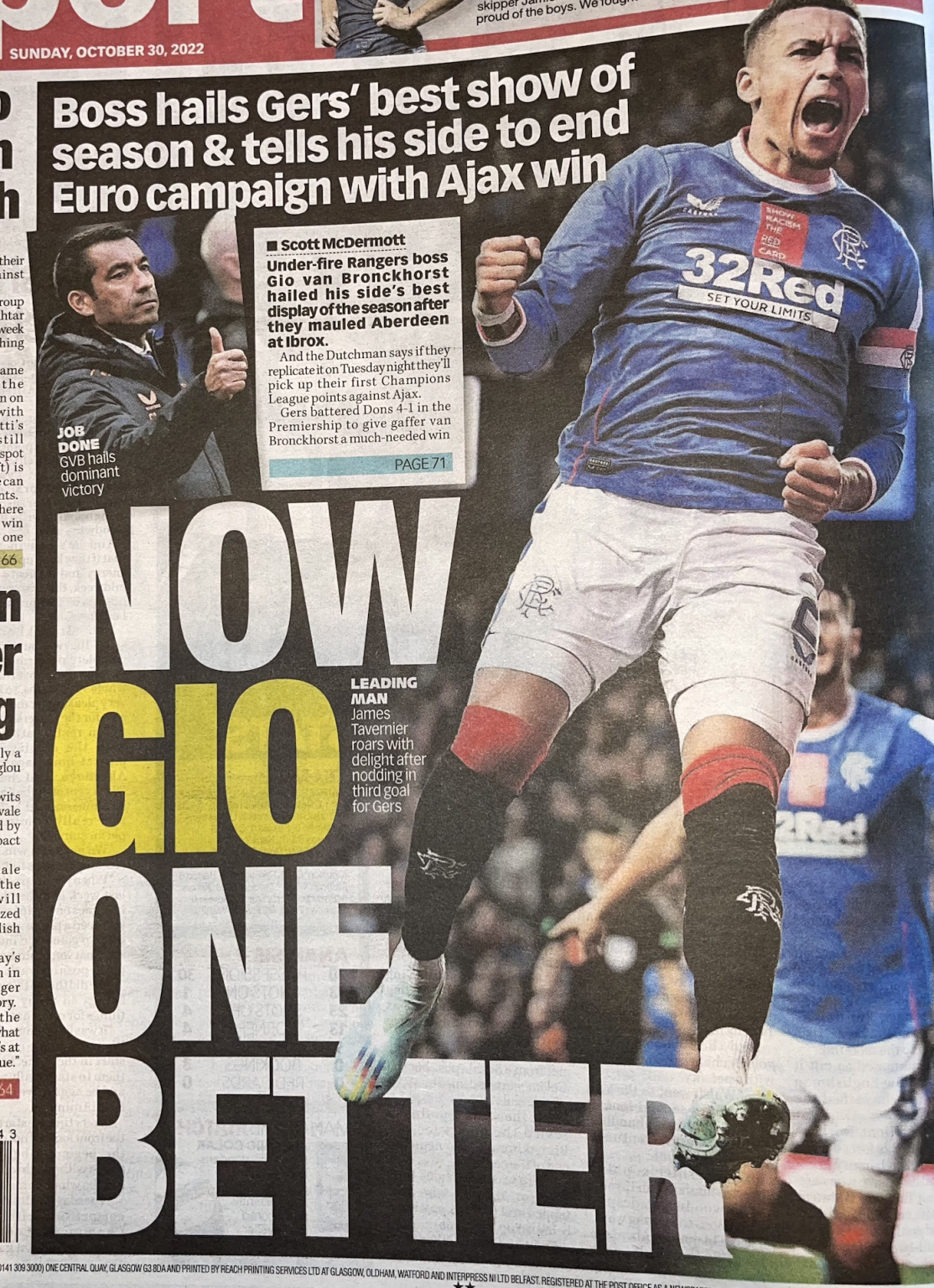Rangers 4-1 Aberdeen